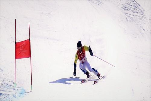 Jovem esquiador não concluiu primeira descida da prova e agora se prepara para o Slalom Especial / Foto: Gustavo Harada/COB